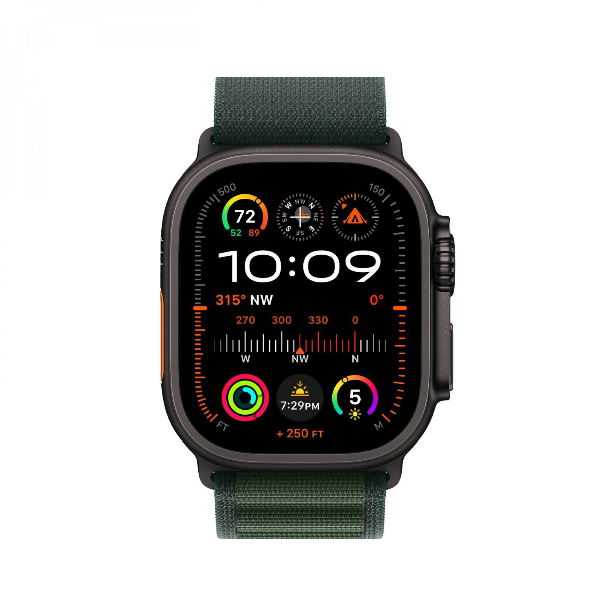 Apple Watch Ultra 2 GPS + Cellular 49mm Black Titan. Case w. Dark Green Alpine Loop M (MX4R3) б/у